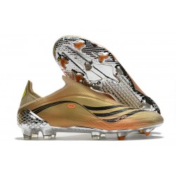 Zapatillas de Fútbol adidas X Speedflow+ FG Tech Metallic Negro Naranja