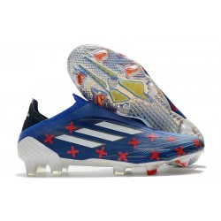 Zapatillas de Fútbol adidas X Speedflow+ FG Azul Blanco Vivid Red