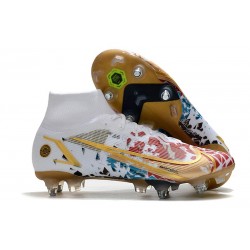 Nike Mercurial Superfly 8 Elite SG Pro Blanco Rojo Oro