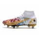 Nike Mercurial Superfly 8 Elite SG Pro Blanco Rojo Oro