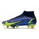 Nike Mercurial Superfly 8 Elite SG Pro Zafiro Volt Azul Vacío