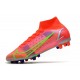 Nike Mercurial Superfly 8 Elite AG-Pro Carmesi Plateado Metalizado