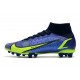 Nike Mercurial Superfly 8 Elite AG-Pro Zafiro Volt Azul Vacío