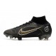 Nike Mercurial Superfly 8 Elite FG Negro Dorado Metalizado Plateado Metalizado