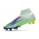 Nike Mercurial Superfly 8 Elite SG Pro Dream Speed Barely Verde Volt Morado Eléctrico