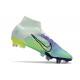 Nike Mercurial Superfly 8 Elite SG Pro Dream Speed Barely Verde Volt Morado Eléctrico