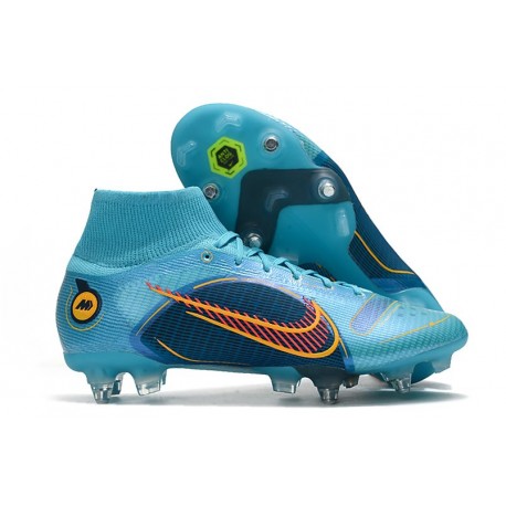 Nike Mercurial Superfly 8 Elite SG Pro Azul Láser Naranja Marinaa