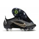 Nike Mercurial Vapor XIV Elite SG Pro AC Negro Dorado Metalizado Plateado Metalizado