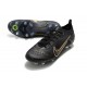 Nike Mercurial Vapor XIV Elite SG Pro AC Negro Dorado Metalizado Plateado Metalizado