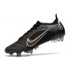 Nike Mercurial Vapor XIV Elite SG Pro AC Negro Dorado Metalizado Plateado Metalizado