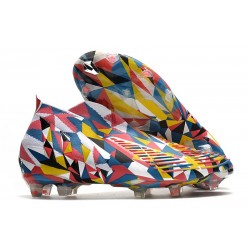 Zapatillas adidas Predator Edge+ FG Geometric Bright Azul Team Amarillo Rojo Solar