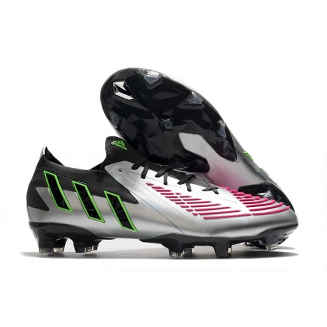 adidas Predator Edge.1 FG Low Cut Plata Negro Rosa