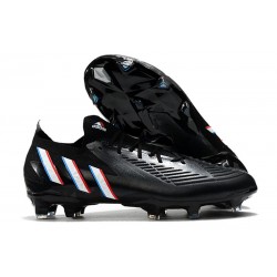 adidas Predator Edge.1 FG Low Cut Negro Blanco Rojo