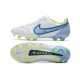 Bota Nike Tiempo Legend IX Elite FG Blanco Azul