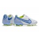 Bota Nike Tiempo Legend IX Elite FG Blanco Azul