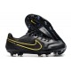 Bota Nike Tiempo Legend IX Elite FG Negro Gris Metálico Antracita