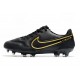 Bota Nike Tiempo Legend IX Elite FG Negro Gris Metálico Antracita