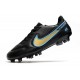 Bota Nike Tiempo Legend IX Elite FG Negro Oro Azul