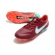 Bota Nike Tiempo Legend IX Elite FG Rojo Blanco Mystic Hibiscus