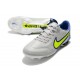 Bota Nike Tiempo Legend IX Elite FG Gris Niebla Volt Zafiro