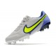 Bota Nike Tiempo Legend IX Elite FG Gris Niebla Volt Zafiro