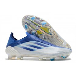 Zapatillas de Fútbol adidas X Speedflow+ FG Blanco Legacy Indigo Sky Rush