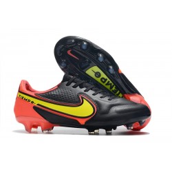 Bota Nike Tiempo Legend IX Elite FG Negro Amarillo Rojo