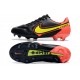 Bota Nike Tiempo Legend IX Elite FG Negro Amarillo Rojo