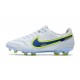 Bota Nike Tiempo Legend IX Elite FG Blanco Azul