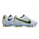 Bota Nike Tiempo Legend IX Elite FG Blanco Azul