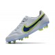 Bota Nike Tiempo Legend IX Elite FG Blanco Azul